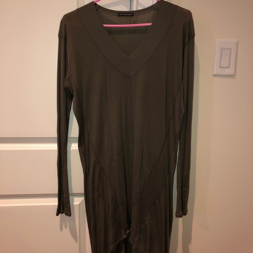 HERFF Christiansen olive colored top